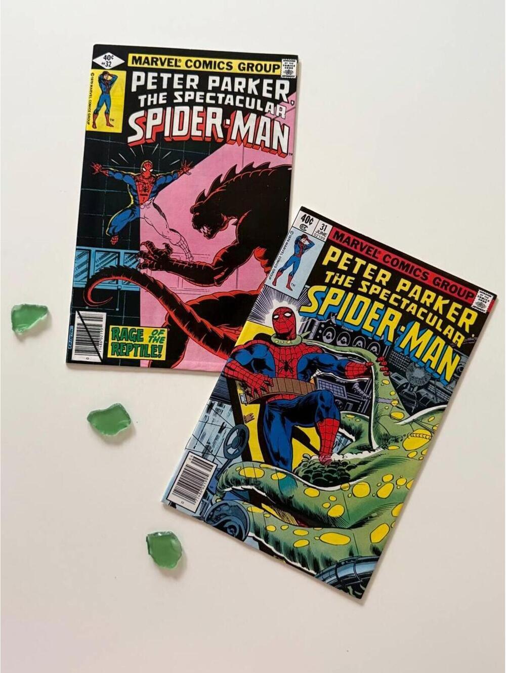 Spectacular Spider-Man #31 #32 Comic Book Lot 1979 | Lizard